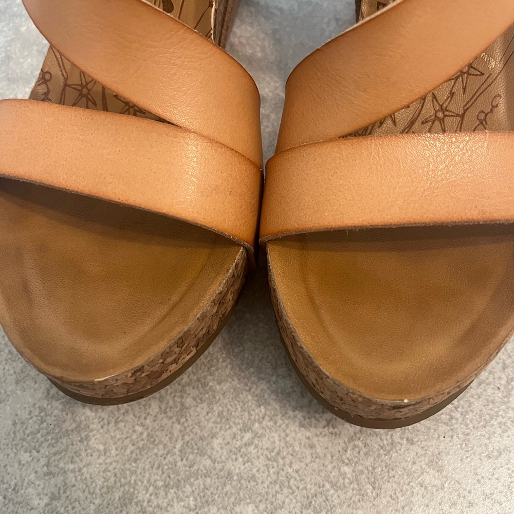 Blowfish Tan Wedge Sandals - Picture 5 of 7